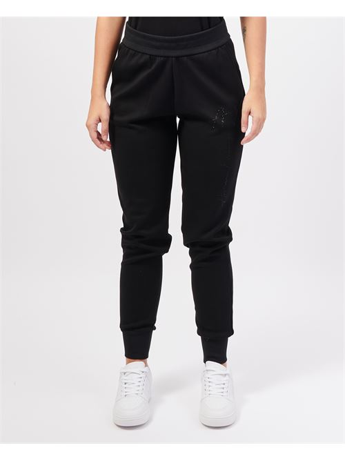 Armani Exchange elasticated sweatpants with logo